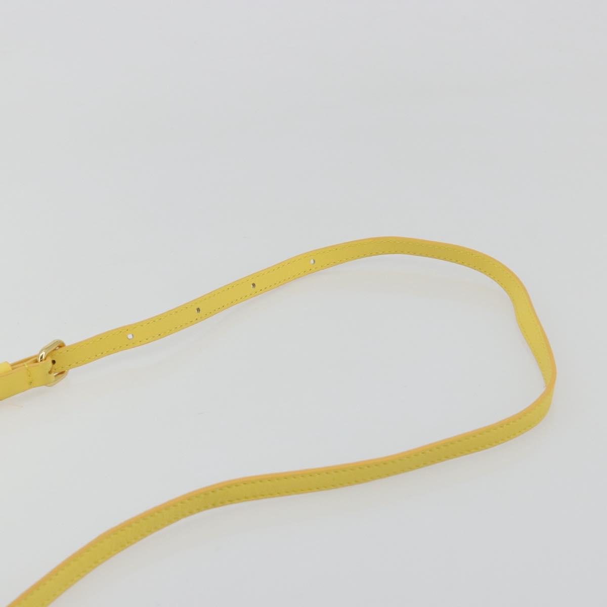 JACQUEMUS Hand Bag Leather 2way Yellow Gold Auth 188823M