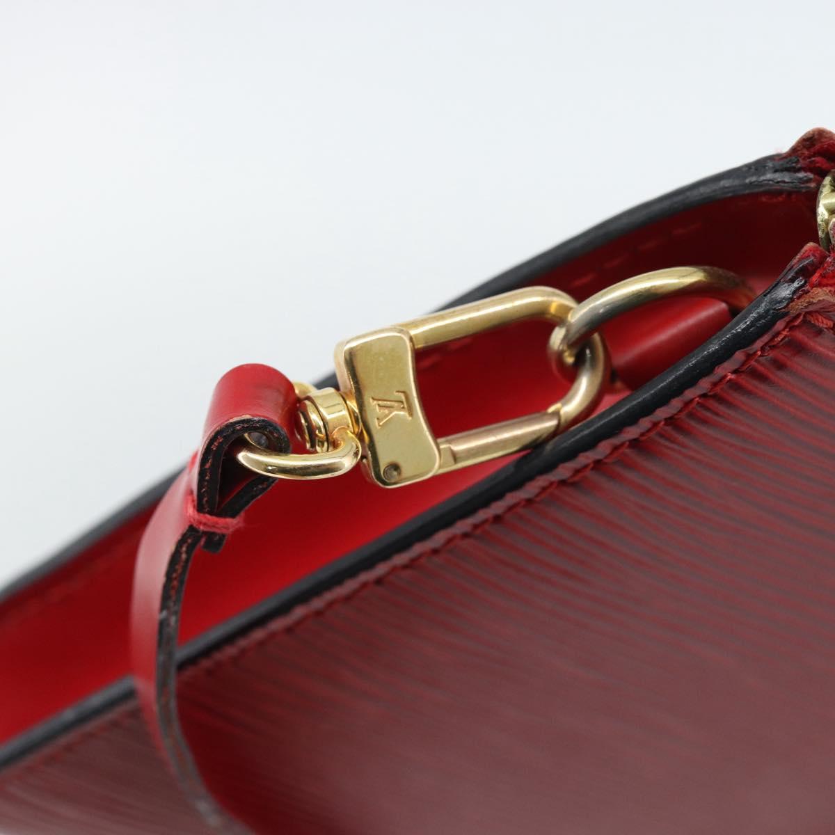 LOUIS VUITTON Epi Pochette Accessoires Pouch Red M52947 LV Auth 188828