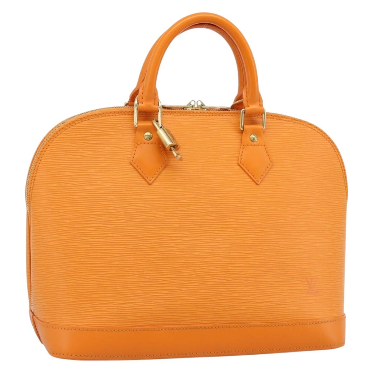 LOUIS VUITTON Epi Alma Hand Bag Orange Mandarin M5214H LV Auth 188830SAV