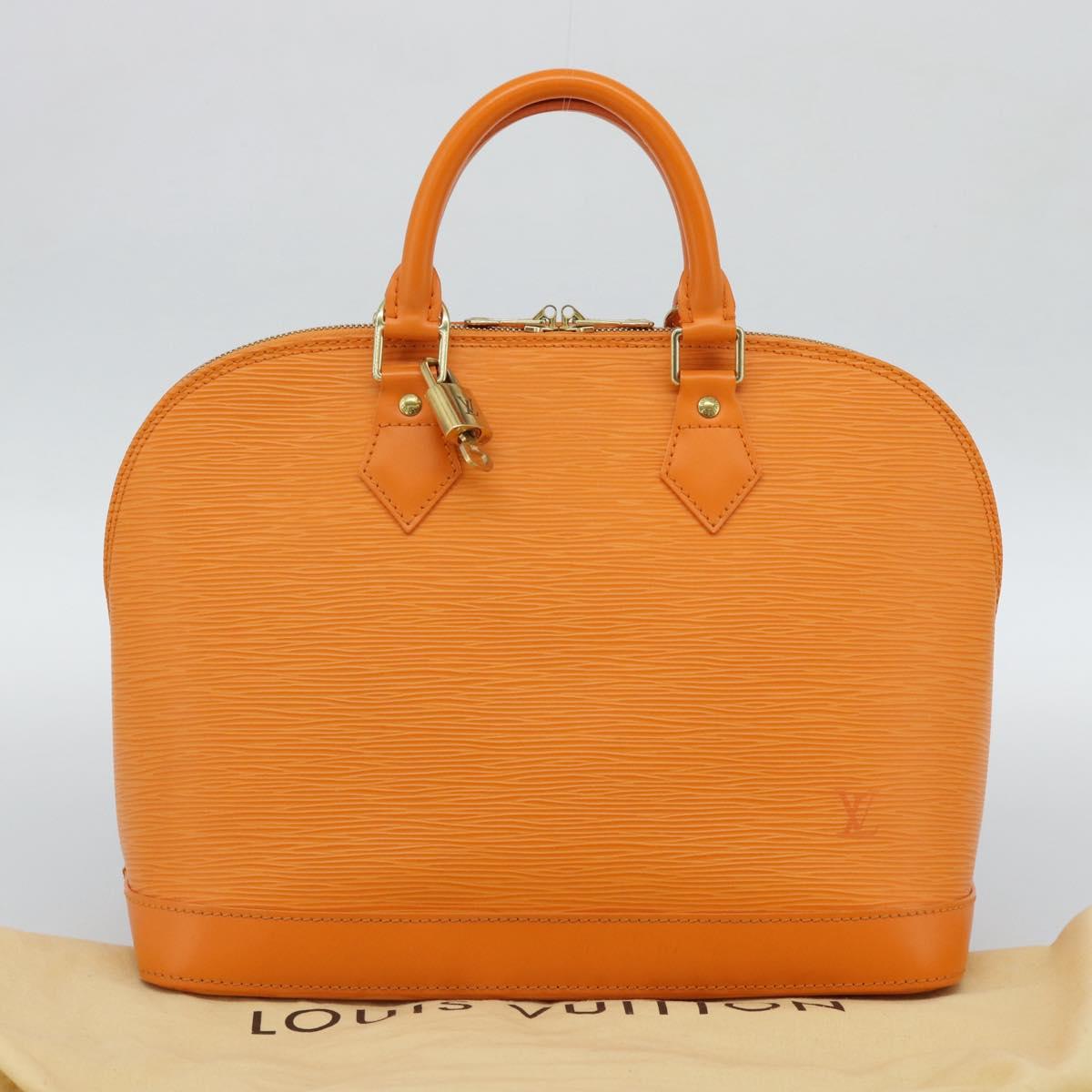 LOUIS VUITTON Epi Alma Hand Bag Orange Mandarin M5214H LV Auth 188830SAV