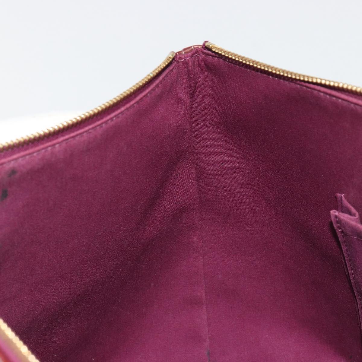 LOUIS VUITTON Monogram Vernis Bellevue PM Hand Bag Violet M93584 LV Auth 188831