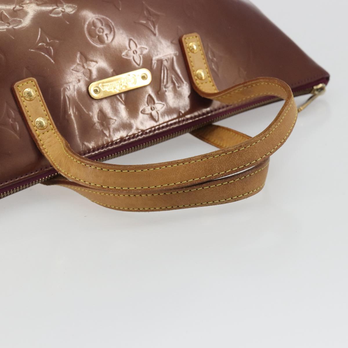 LOUIS VUITTON Monogram Vernis Bellevue PM Hand Bag Violet M93584 LV Auth 188831