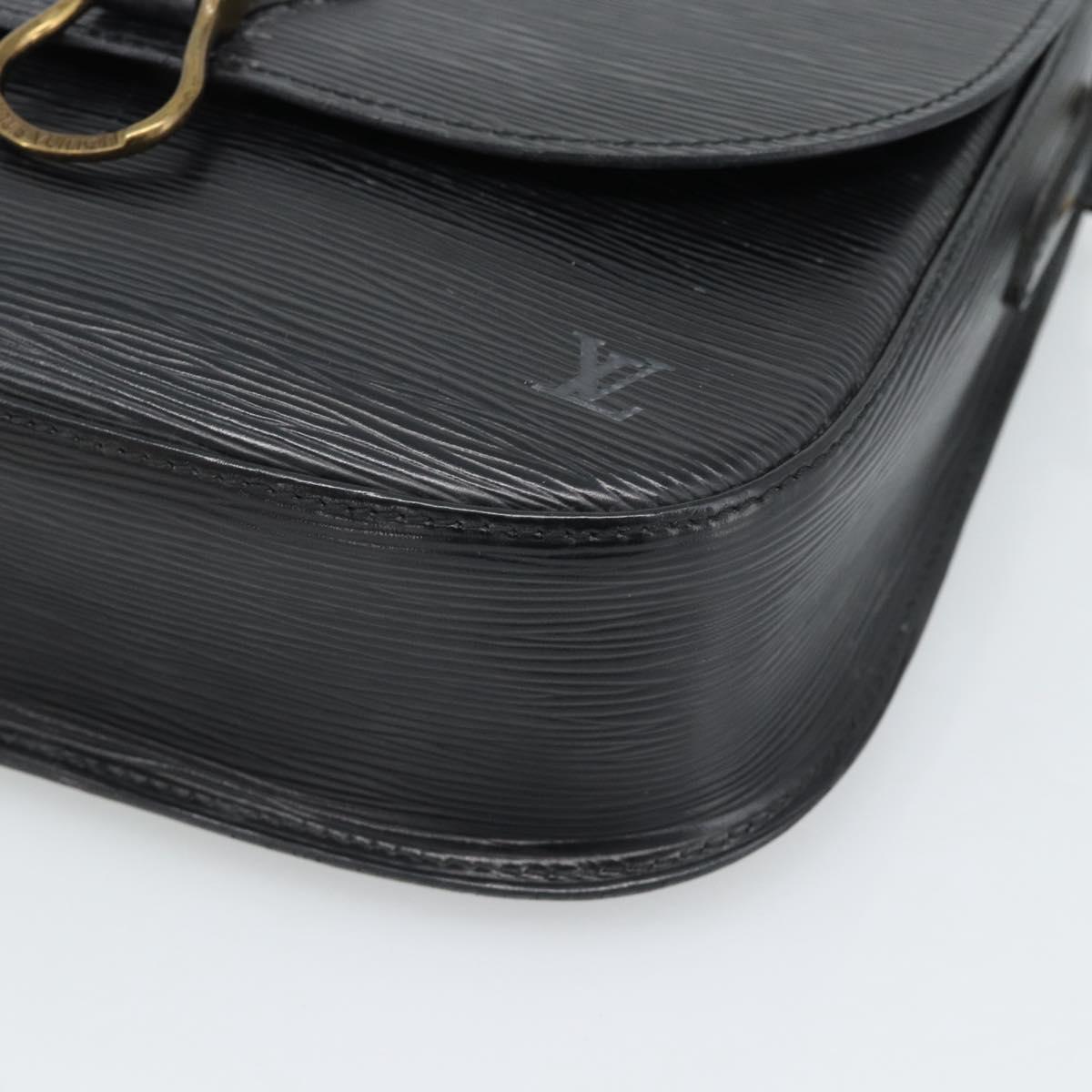 LOUIS VUITTON Epi Saint Cloud GM Shoulder Bag Black Noir M52192 LV Auth 188832
