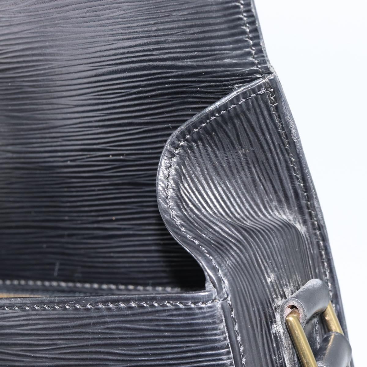 LOUIS VUITTON Epi Saint Cloud GM Shoulder Bag Black Noir M52192 LV Auth 188832