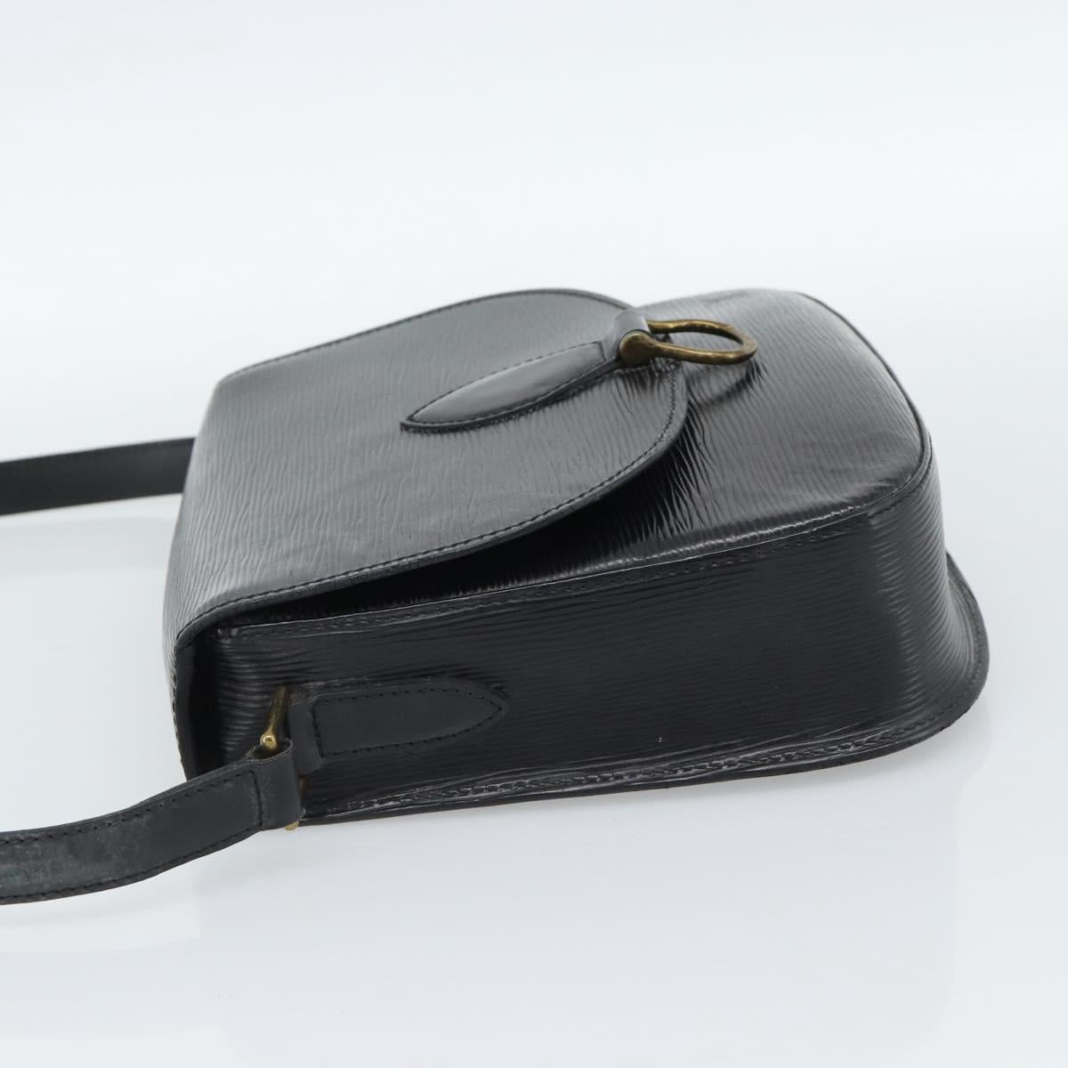LOUIS VUITTON Epi Saint Cloud GM Shoulder Bag Black Noir M52192 LV Auth 188832