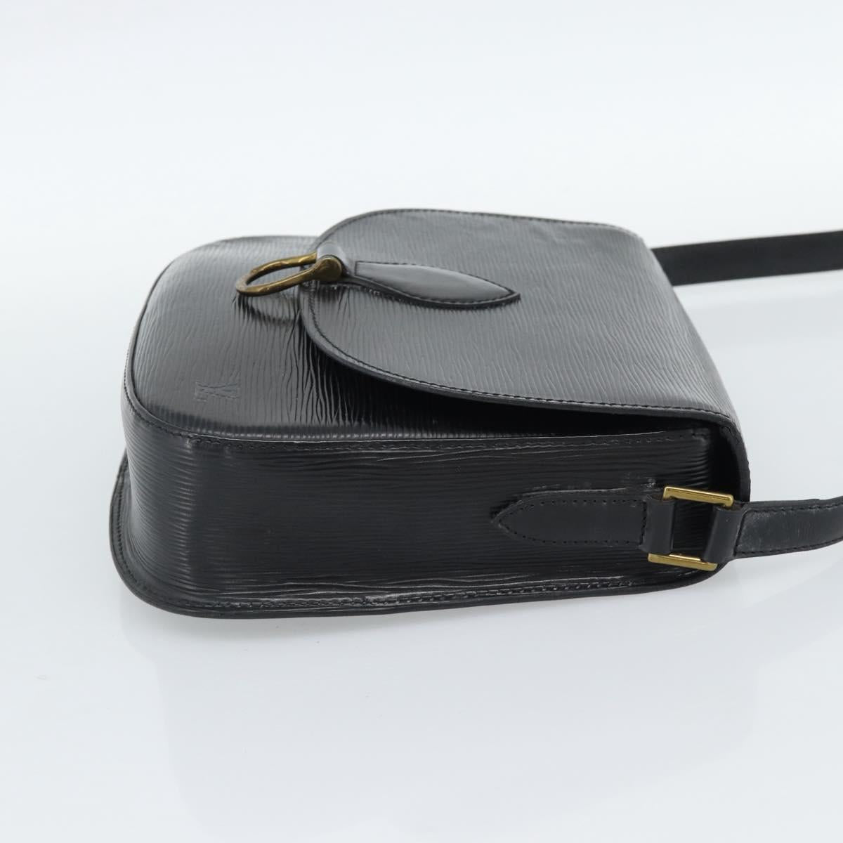LOUIS VUITTON Epi Saint Cloud GM Shoulder Bag Black Noir M52192 LV Auth 188832