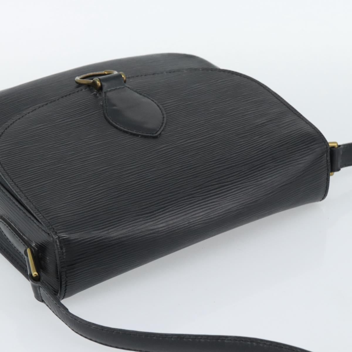 LOUIS VUITTON Epi Saint Cloud GM Shoulder Bag Black Noir M52192 LV Auth 188832