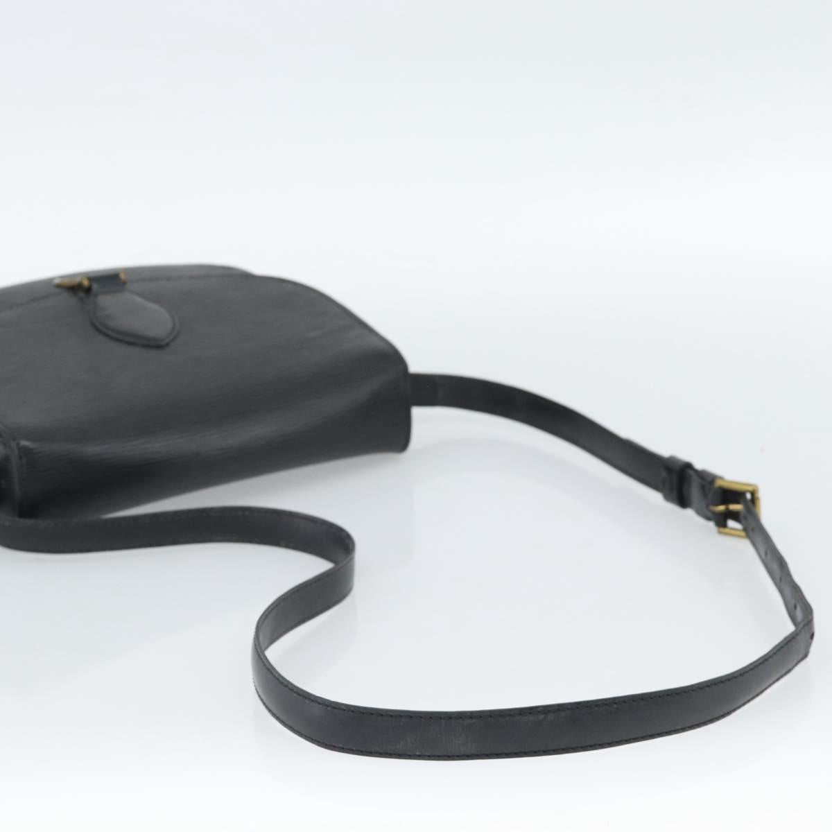 LOUIS VUITTON Epi Saint Cloud GM Shoulder Bag Black Noir M52192 LV Auth 188832