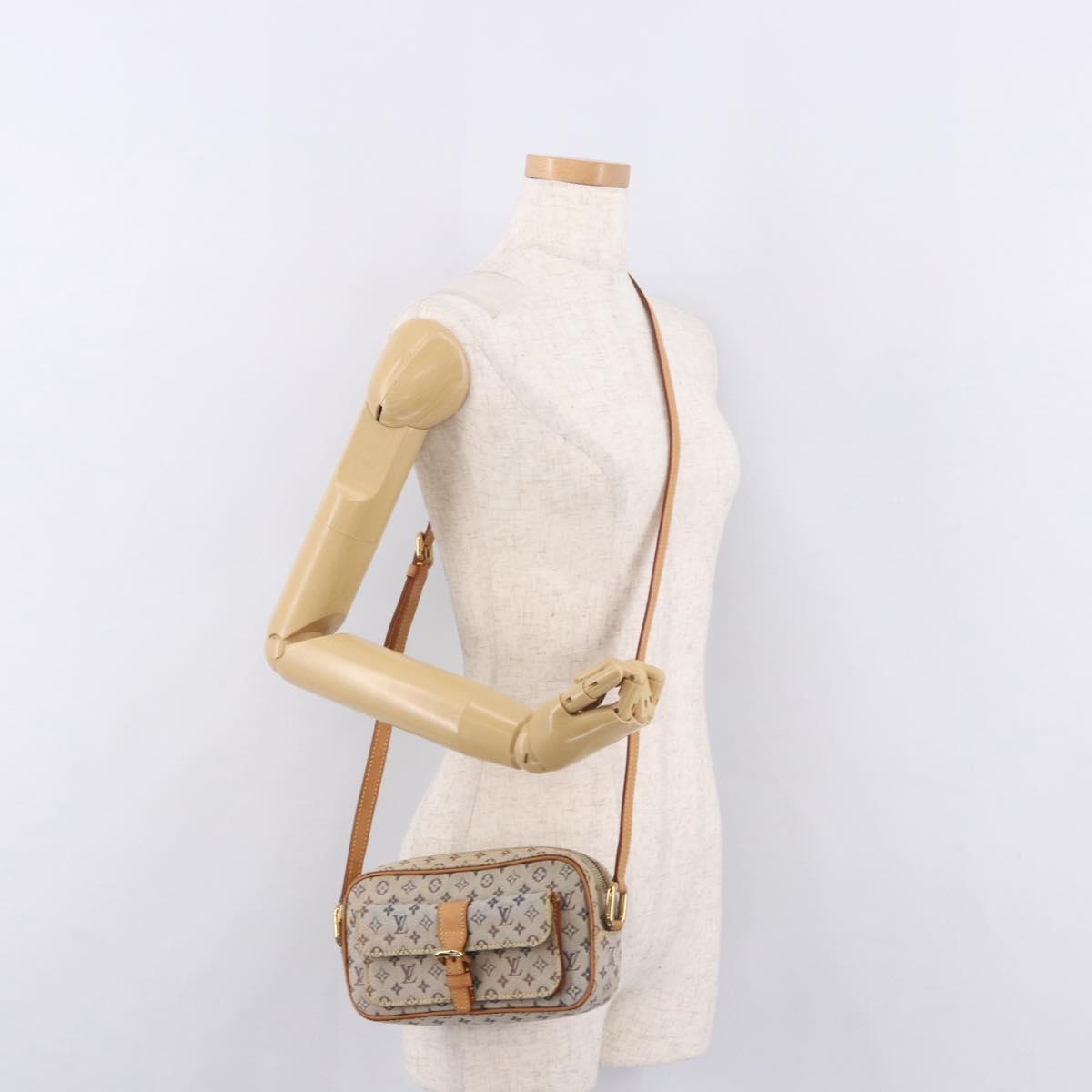 LOUIS VUITTON Monogram Mini Juliet MM Shoulder Bag Blue M92004 LV Auth 188834