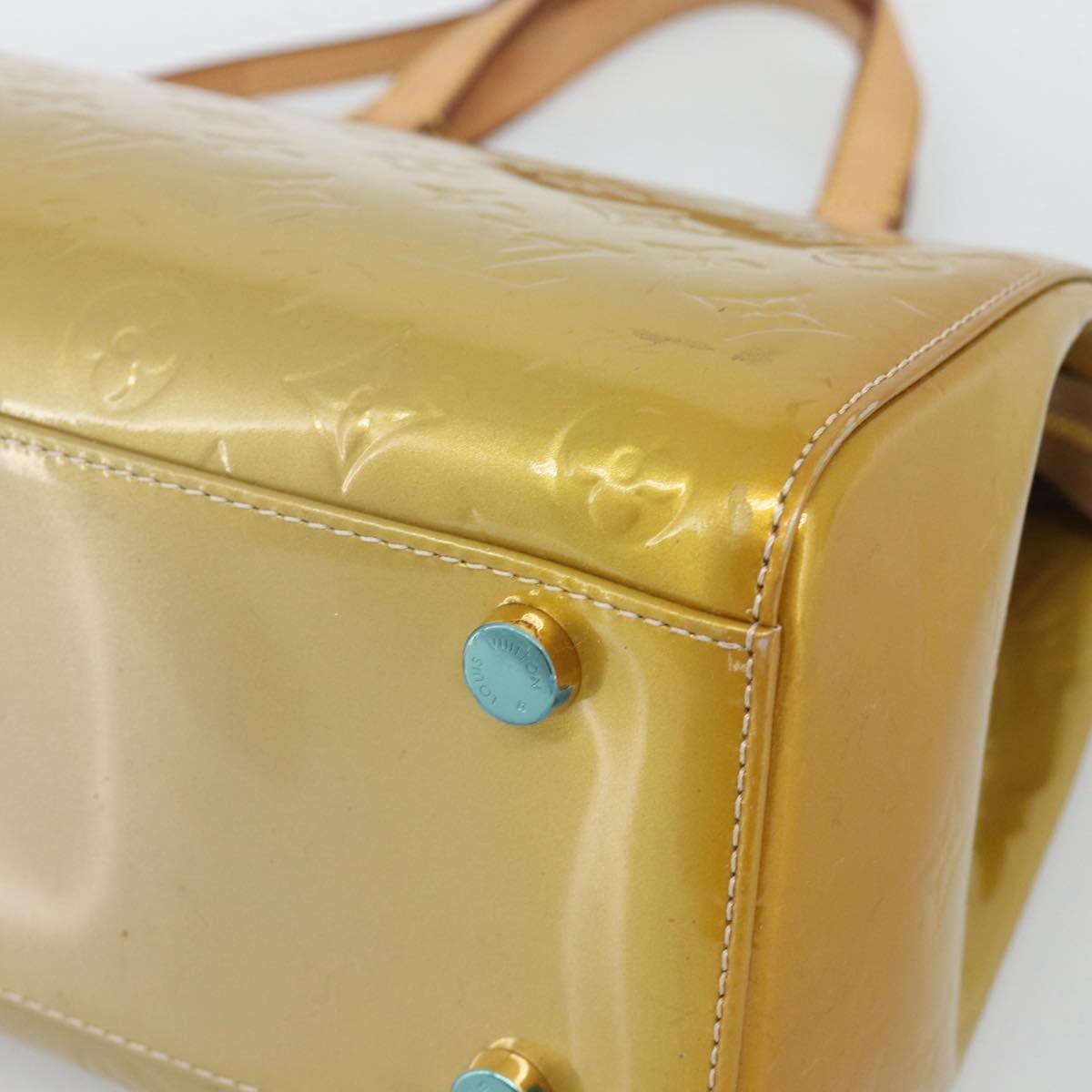 LOUIS VUITTON Monogram Vernis Blair GM Bag 2way Beige Poodle M91754 Auth 188838