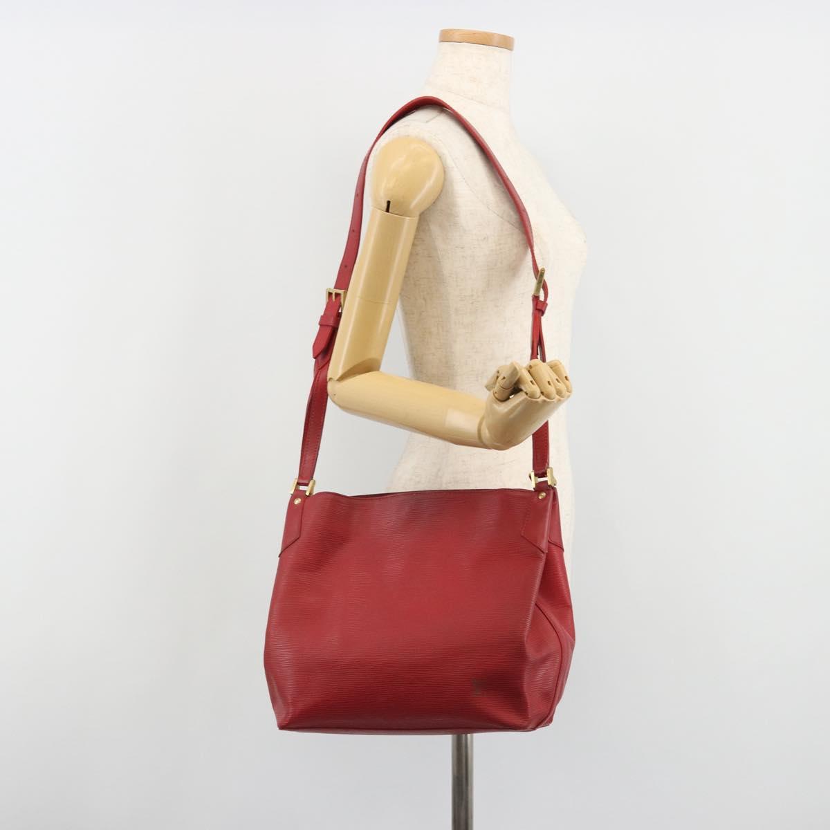 LOUIS VUITTON Epi Mandala MM Shoulder Bag Red M5889E LV Auth 188841