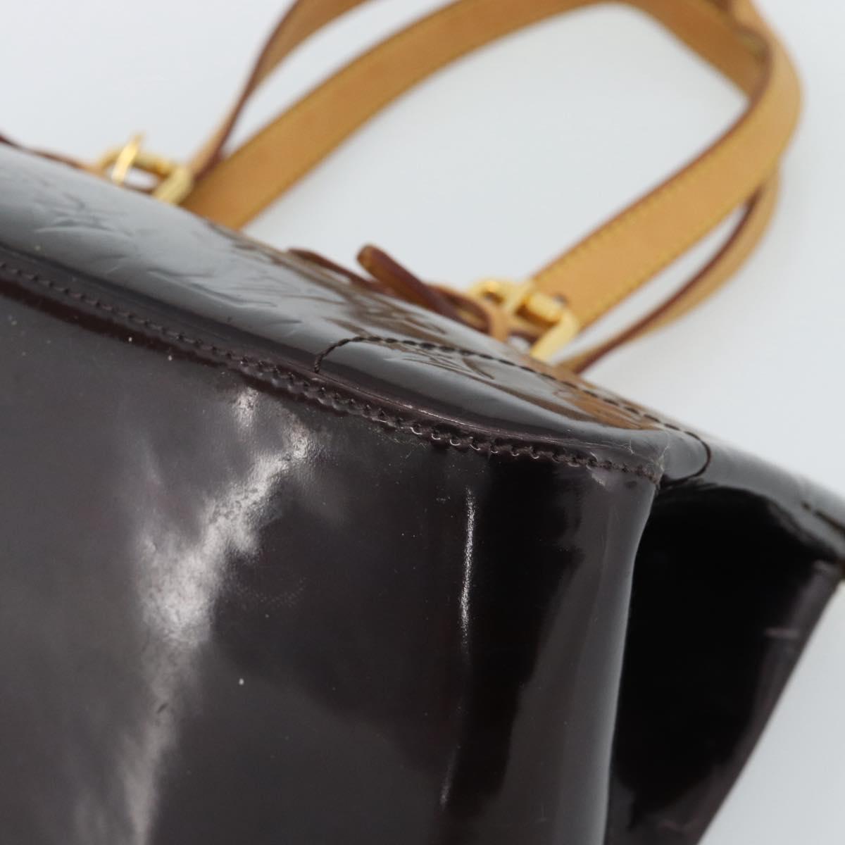 LOUIS VUITTON Monogram Vernis Rosewood Avenue Bag Amarante M93510 Auth 188850