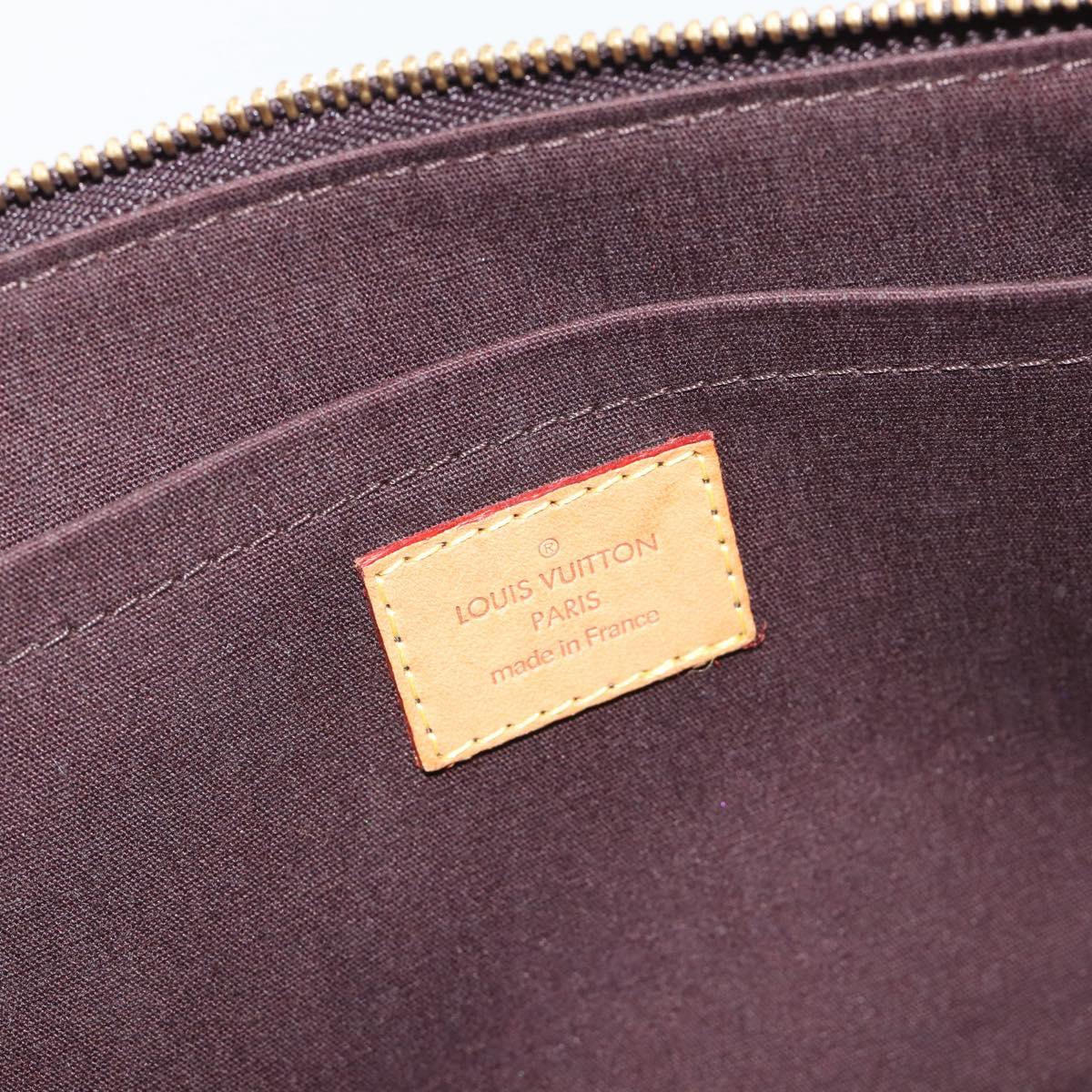 LOUIS VUITTON Monogram Vernis Rosewood Avenue Bag Amarante M93510 Auth 188850