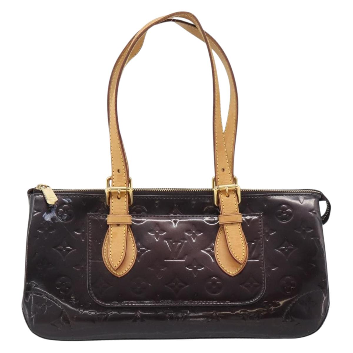 LOUIS VUITTON Monogram Vernis Rosewood Avenue Bag Amarante M93510 Auth 188850