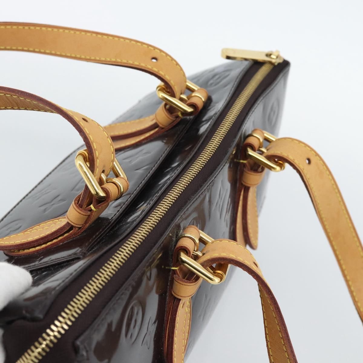 LOUIS VUITTON Monogram Vernis Rosewood Avenue Bag Amarante M93510 Auth 188850