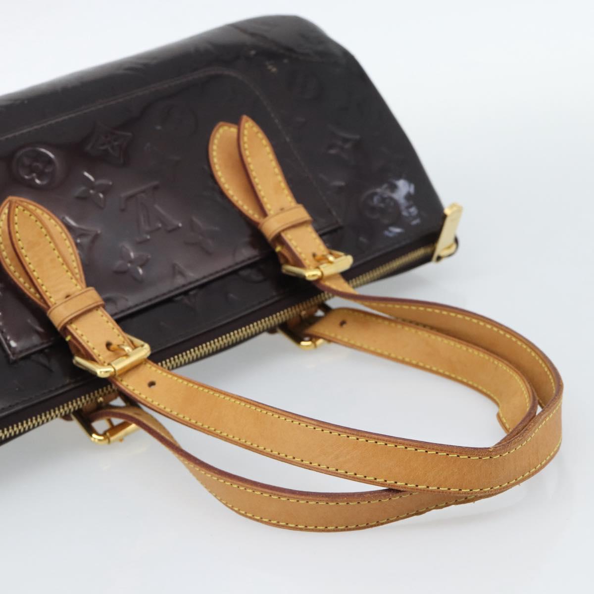 LOUIS VUITTON Monogram Vernis Rosewood Avenue Bag Amarante M93510 Auth 188850
