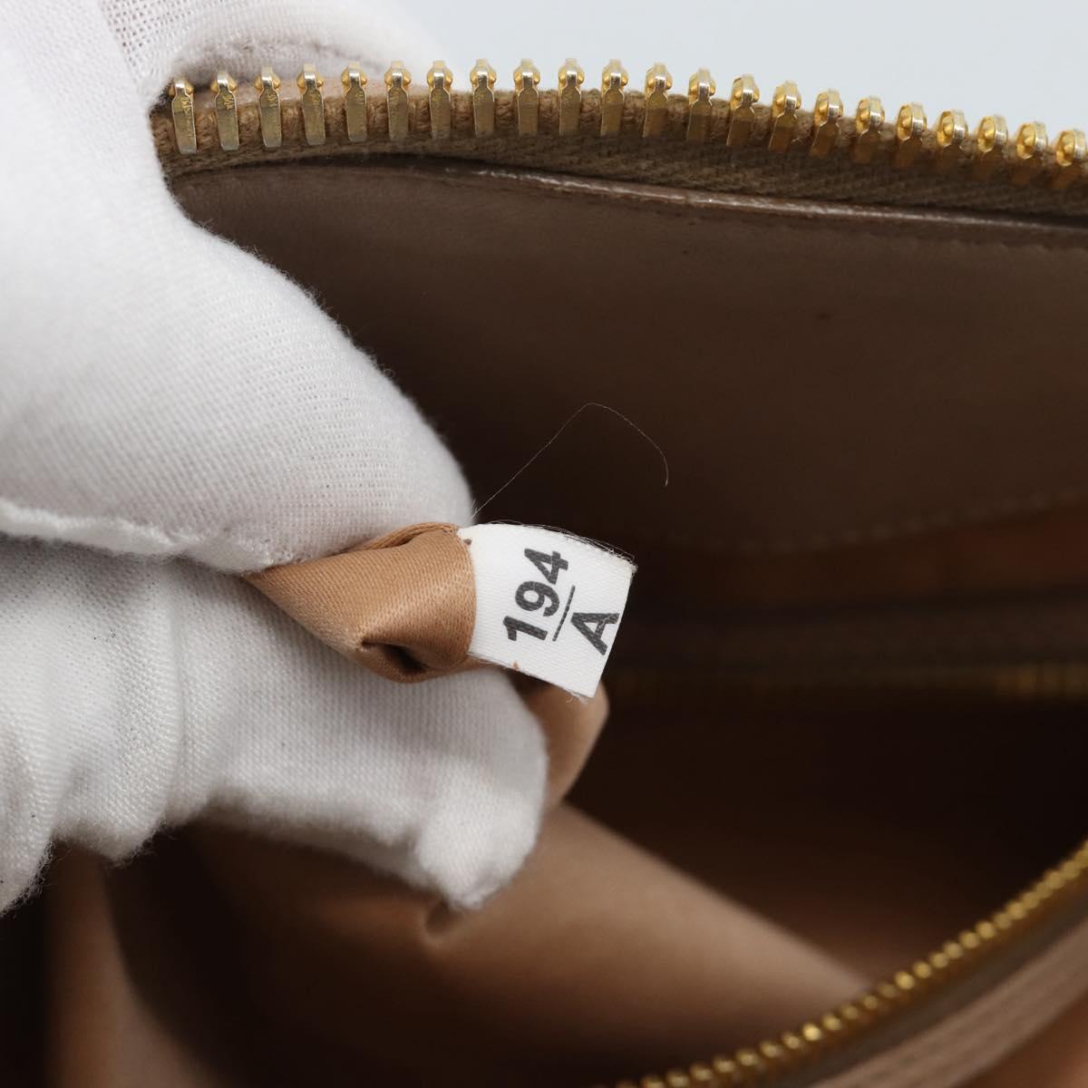 Miu Miu Matelasse Hand Bag Leather 2way Pink Gold Auth 188853