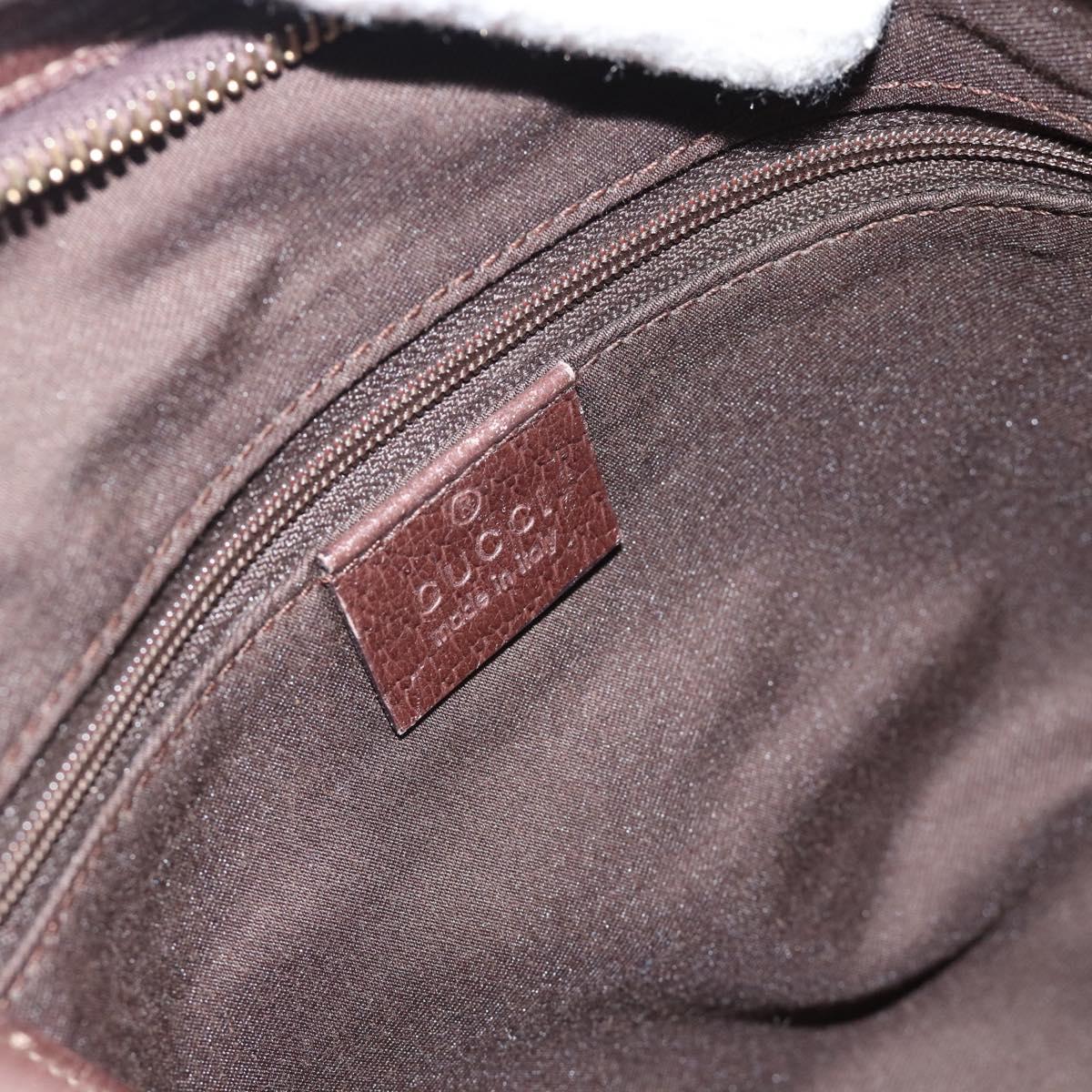 GUCCI GG Canvas Abbey Shoulder Bag Beige Gold 130737 Auth 188855V