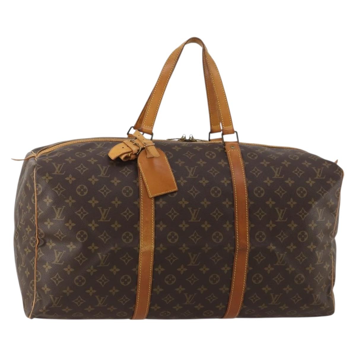 LOUIS VUITTON Monogram Sac Souple 55 Boston Bag M41622 LV Auth 188856