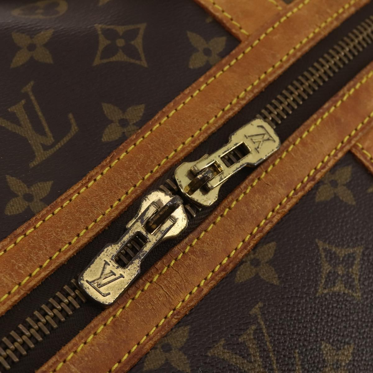 LOUIS VUITTON Monogram Sac Souple 55 Boston Bag M41622 LV Auth 188856