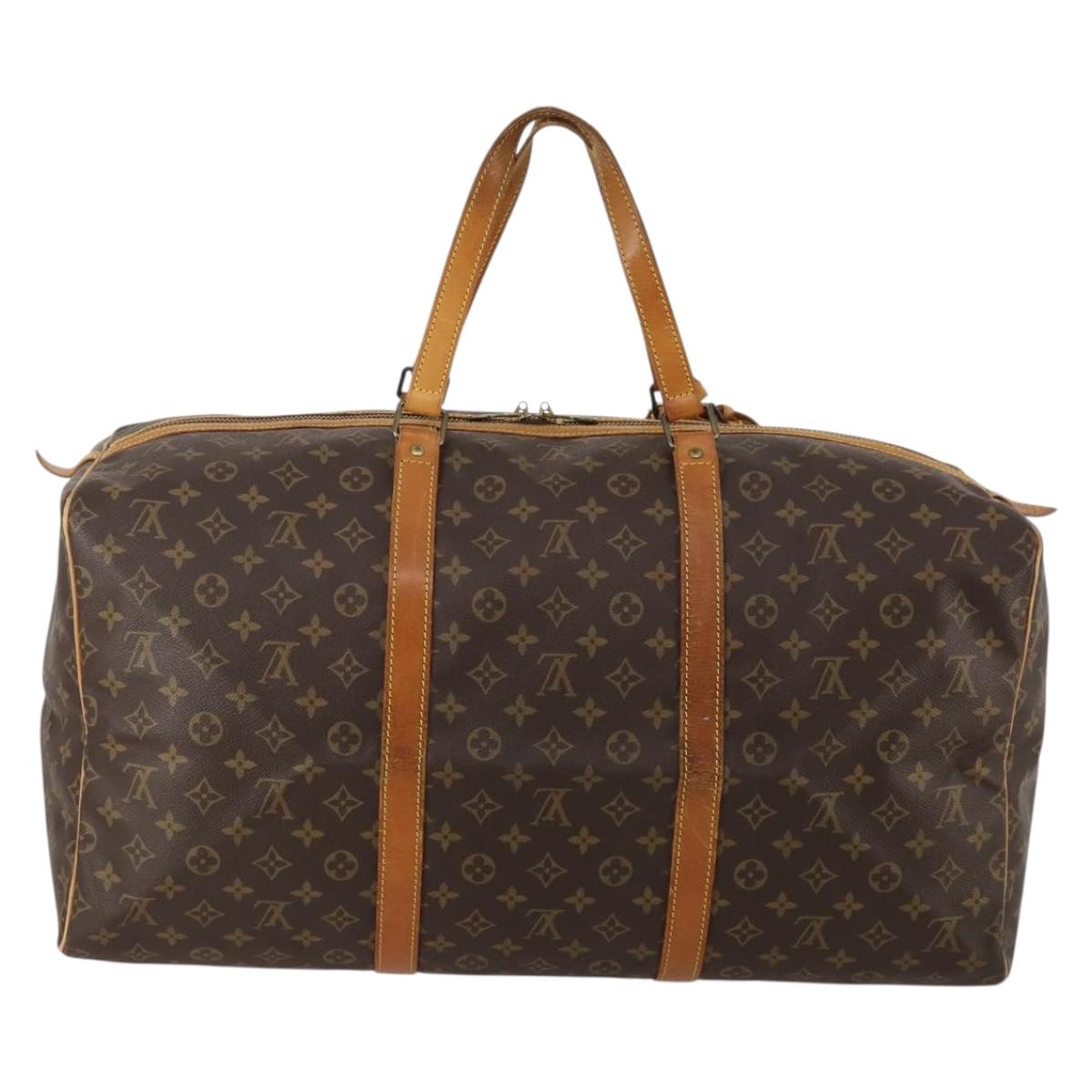 LOUIS VUITTON Monogram Sac Souple 55 Boston Bag M41622 LV Auth 188856