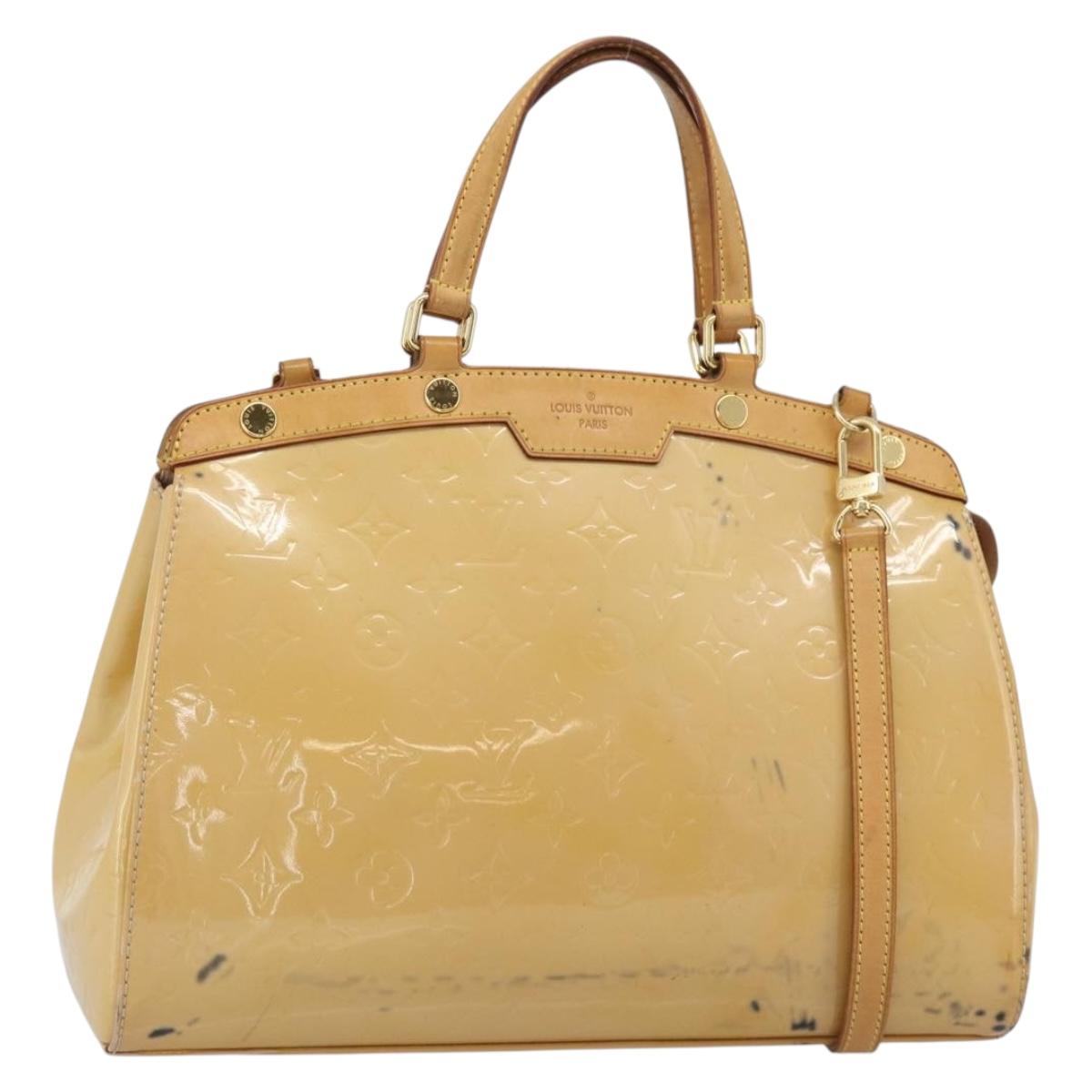 LOUIS VUITTON Vernis Blair MM Hand Bag 2way Rose Flow Lantern M91621 Auth 188859