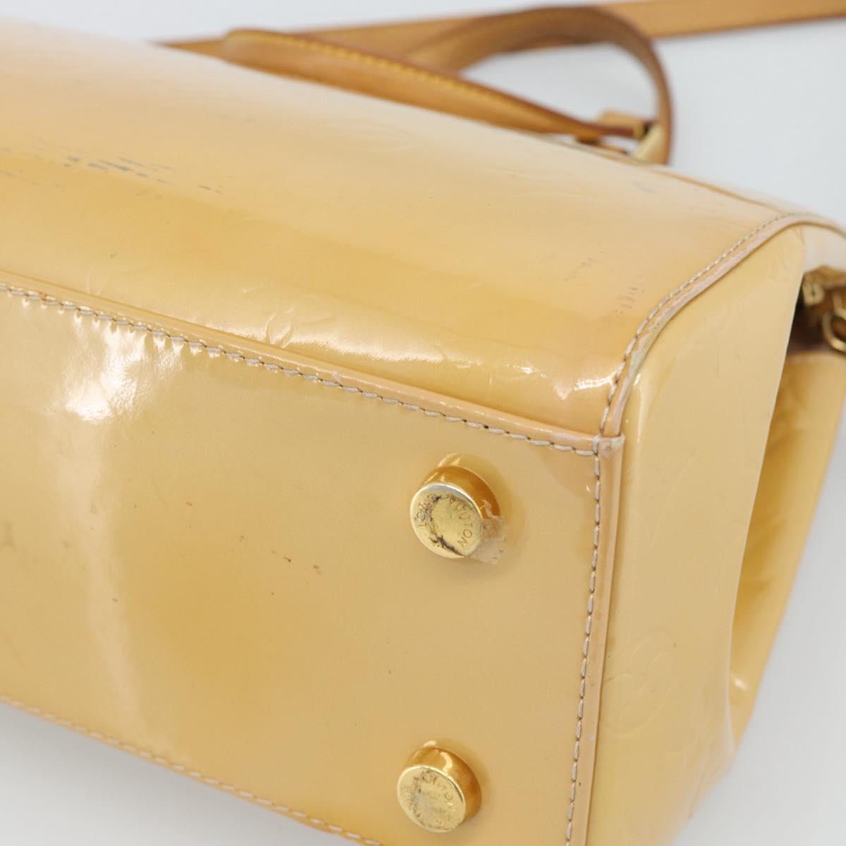 LOUIS VUITTON Vernis Blair MM Hand Bag 2way Rose Flow Lantern M91621 Auth 188859