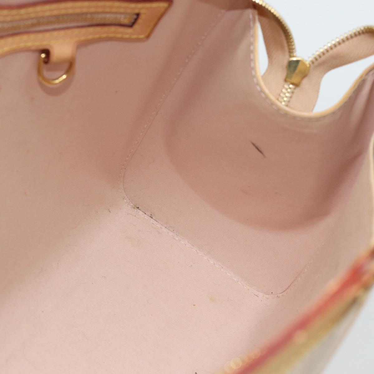 LOUIS VUITTON Vernis Blair MM Hand Bag 2way Rose Flow Lantern M91621 Auth 188859
