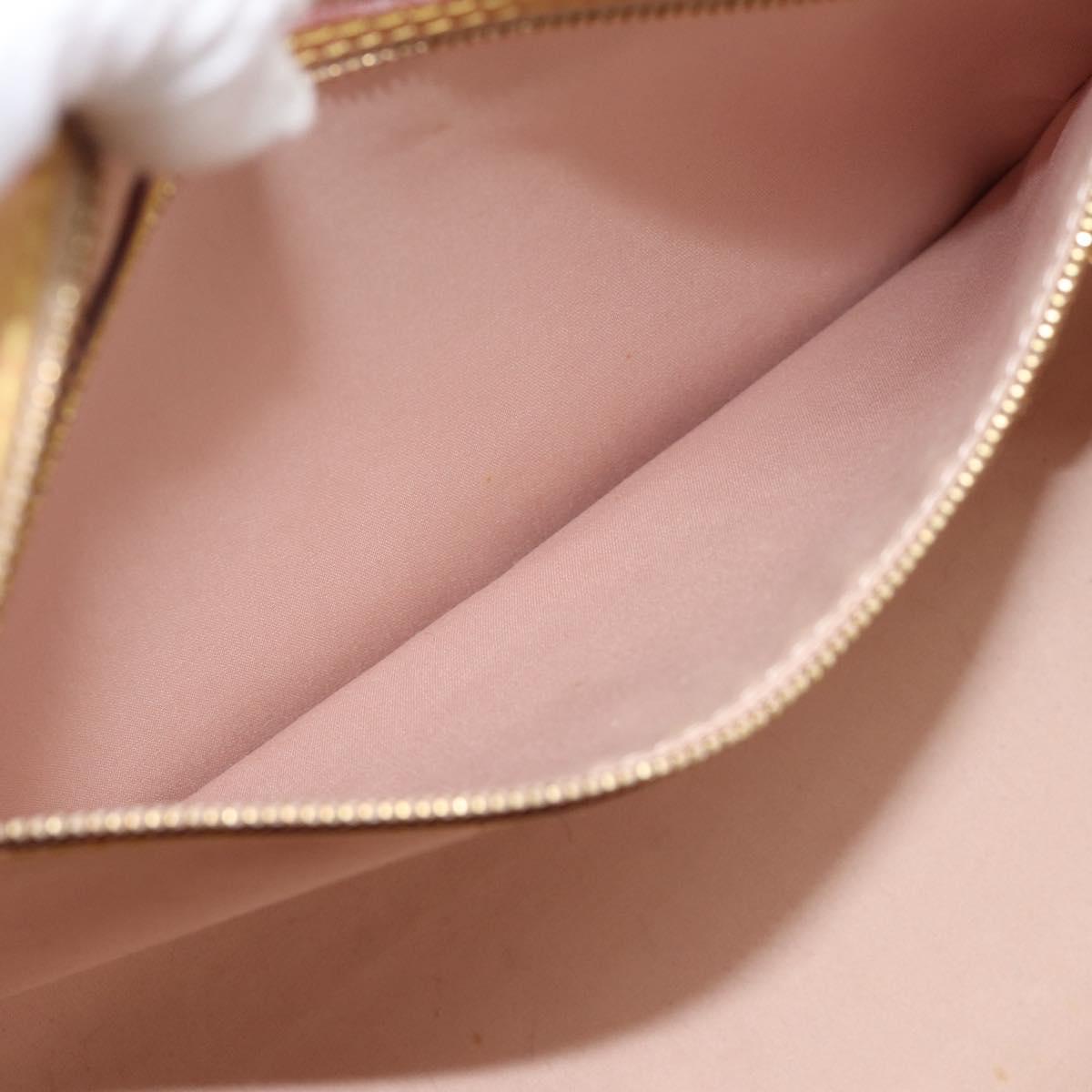 LOUIS VUITTON Vernis Blair MM Hand Bag 2way Rose Flow Lantern M91621 Auth 188859