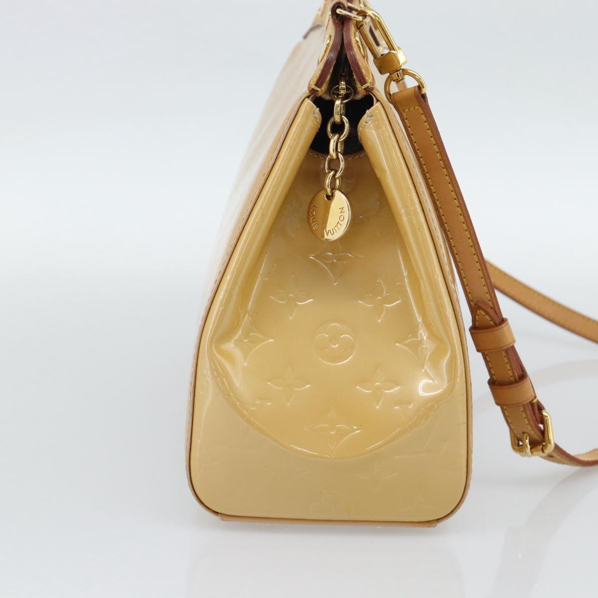 LOUIS VUITTON Vernis Blair MM Hand Bag 2way Rose Flow Lantern M91621 Auth 188859