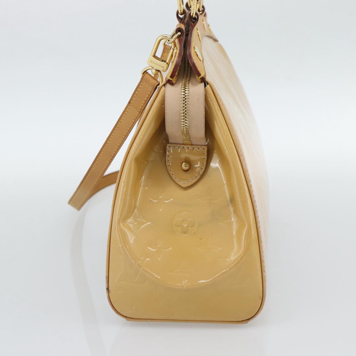 LOUIS VUITTON Vernis Blair MM Hand Bag 2way Rose Flow Lantern M91621 Auth 188859