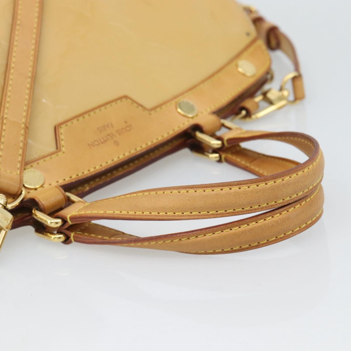 LOUIS VUITTON Vernis Blair MM Hand Bag 2way Rose Flow Lantern M91621 Auth 188859