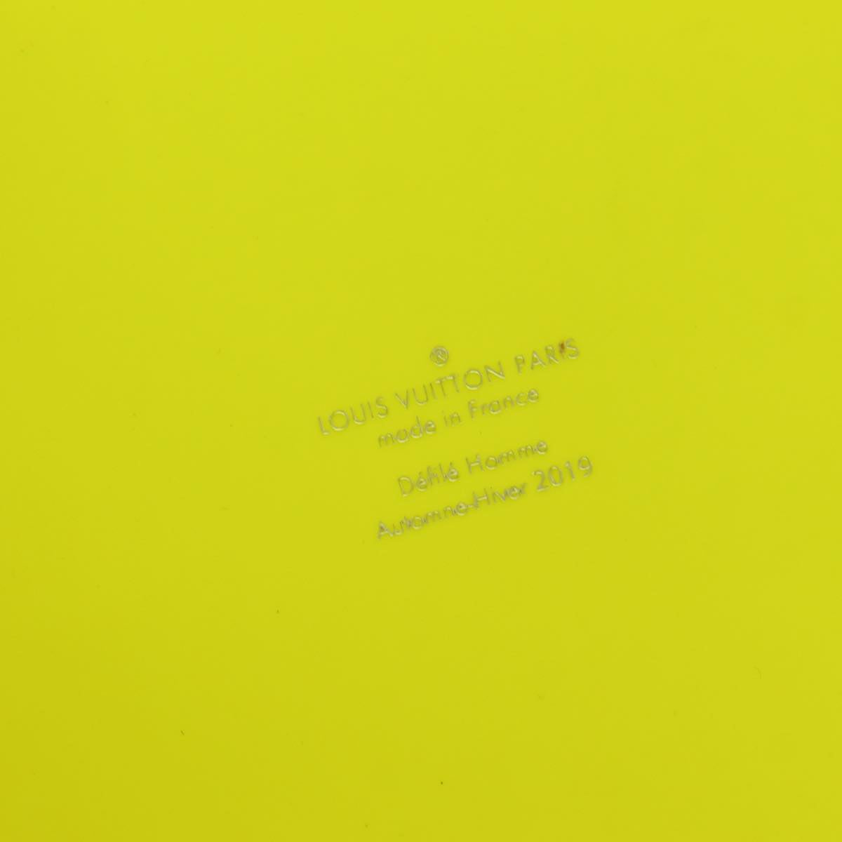LOUIS VUITTON See Through Keepall Bandouliere 50 Bag Yellow M55380 Auth 188862SAM