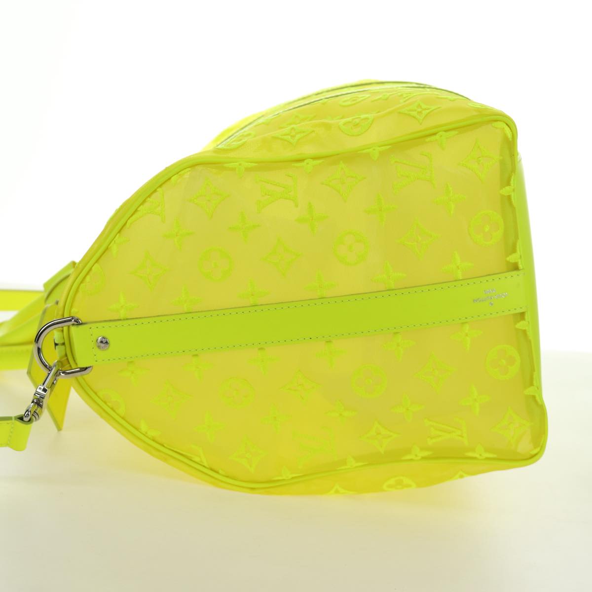 LOUIS VUITTON See Through Keepall Bandouliere 50 Bag Yellow M55380 Auth 188862SAM