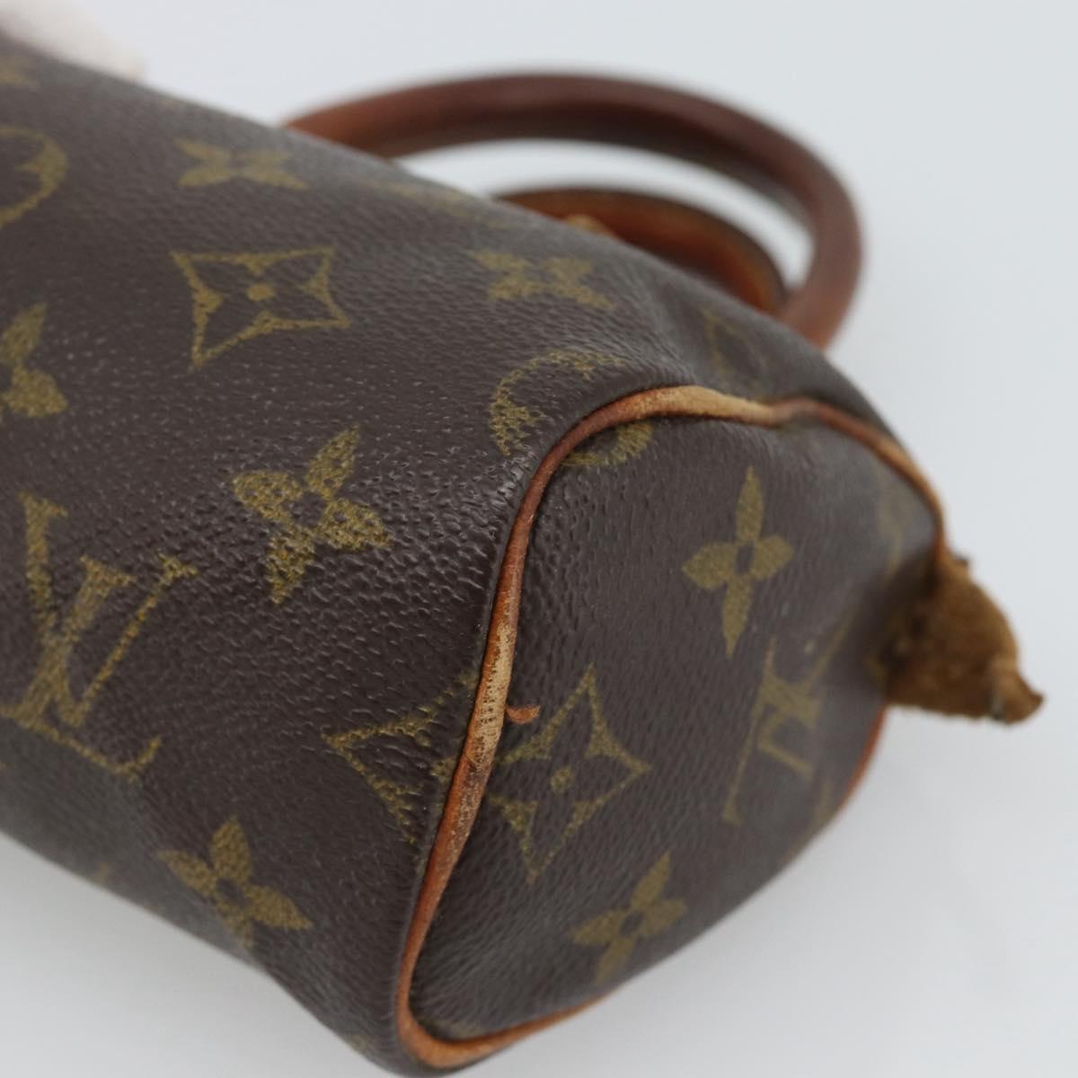 LOUIS VUITTON Monogram Mini Speedy Hand Bag M41534 LV Auth 188873