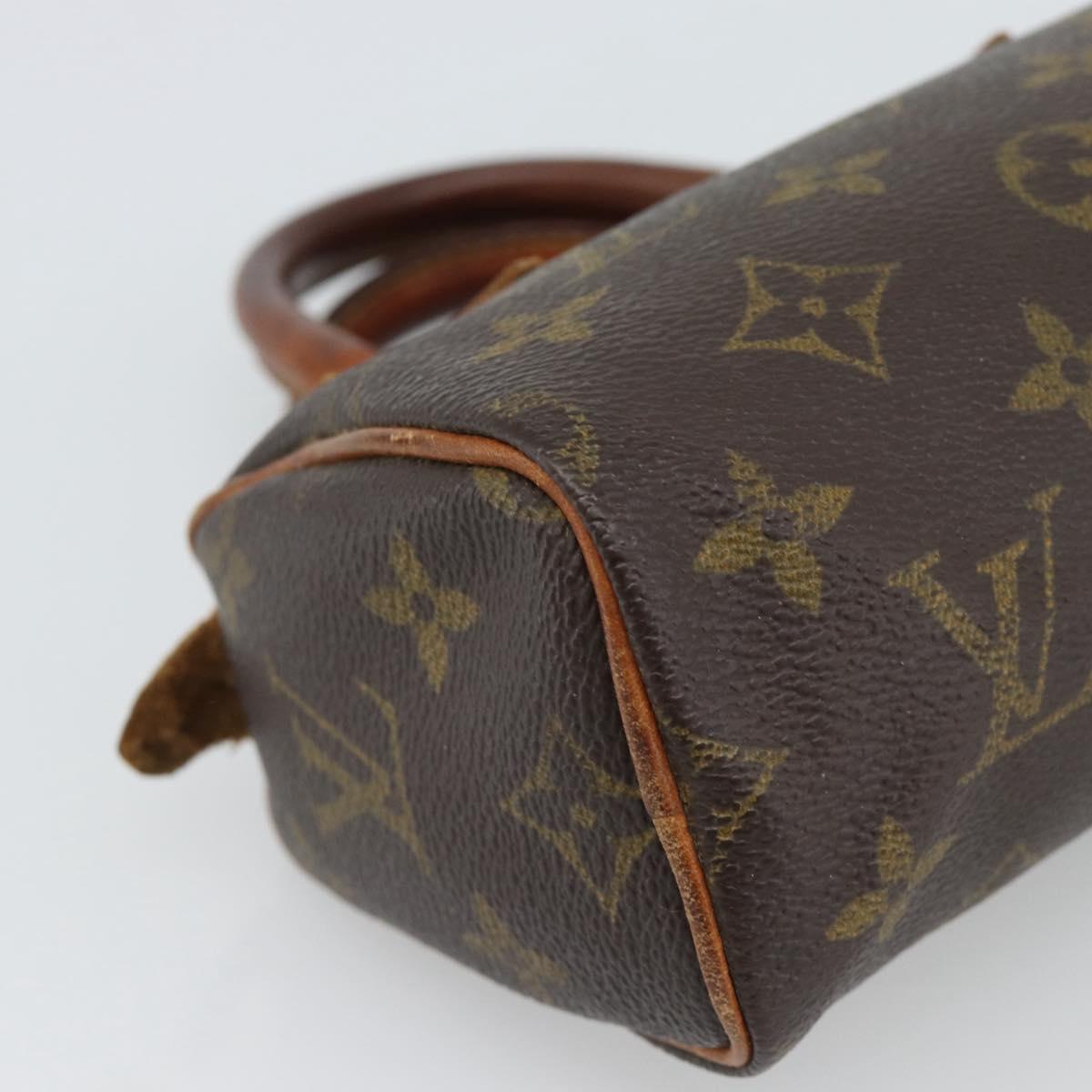 LOUIS VUITTON Monogram Mini Speedy Hand Bag M41534 LV Auth 188873