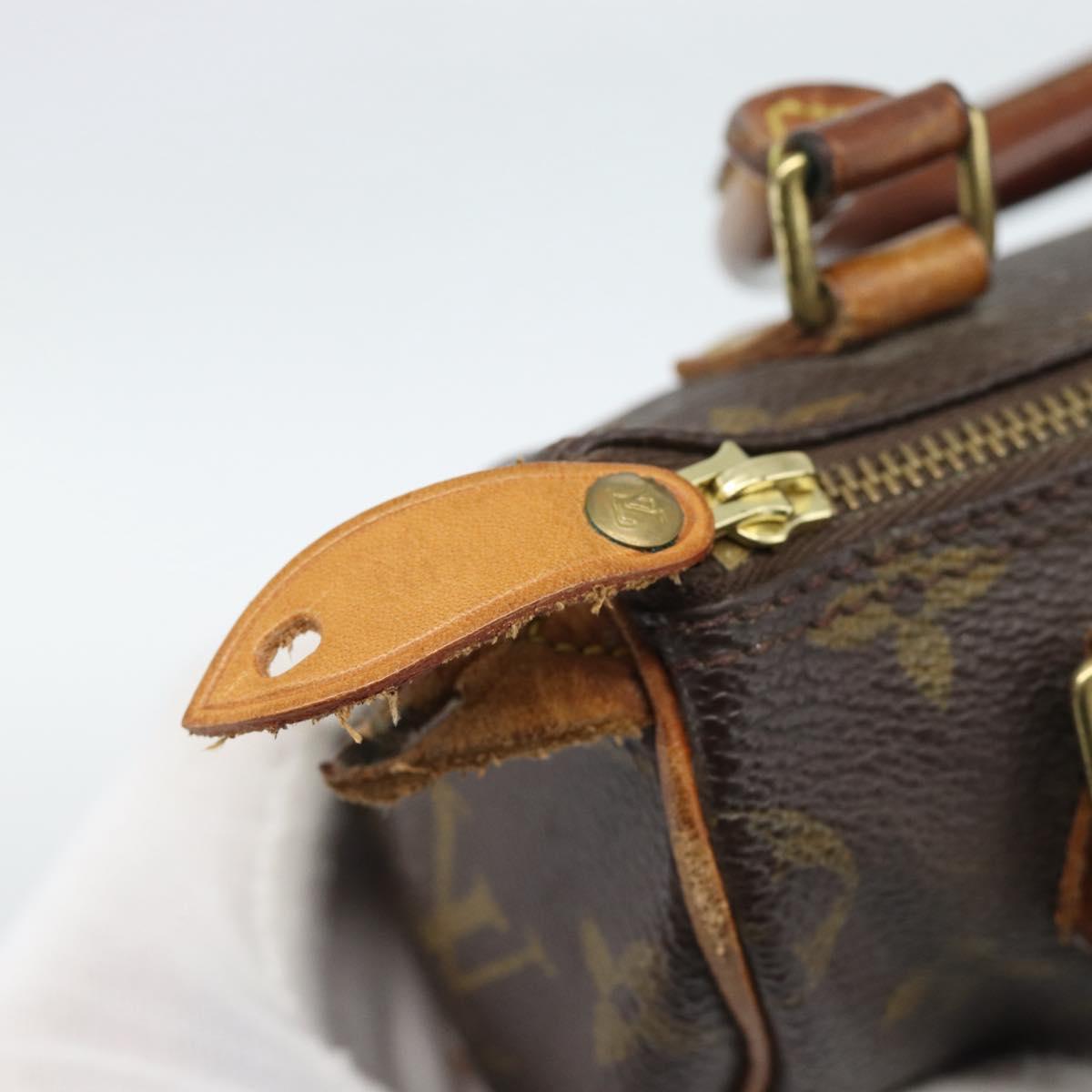 LOUIS VUITTON Monogram Mini Speedy Hand Bag M41534 LV Auth 188873