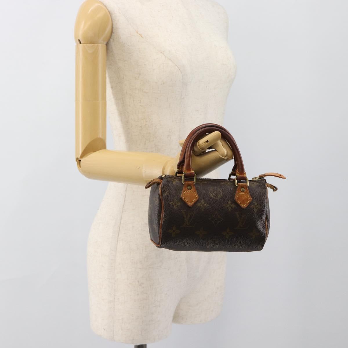 LOUIS VUITTON Monogram Mini Speedy Hand Bag M41534 LV Auth 188873