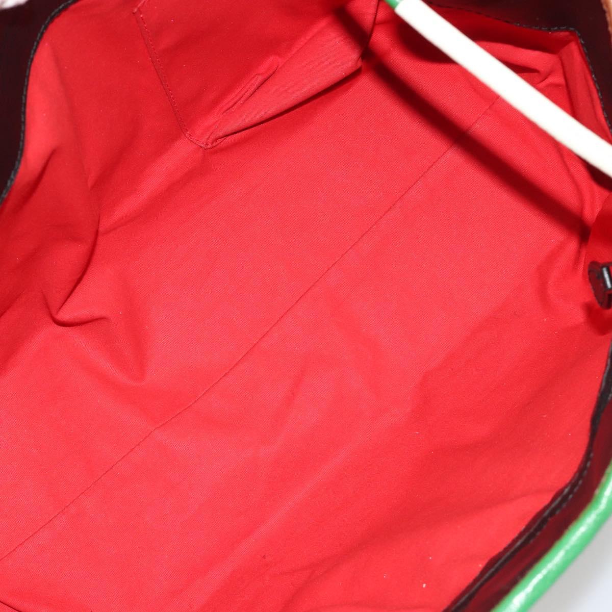 BOTTEGA VENETA Tote Bag Canvas Multicolor Silver Auth 188875A