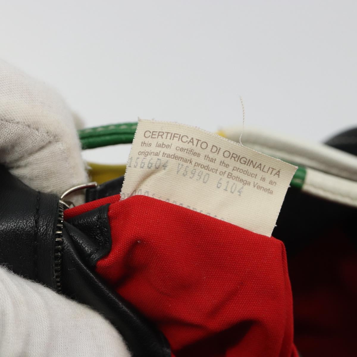 BOTTEGA VENETA Tote Bag Canvas Multicolor Silver Auth 188875A