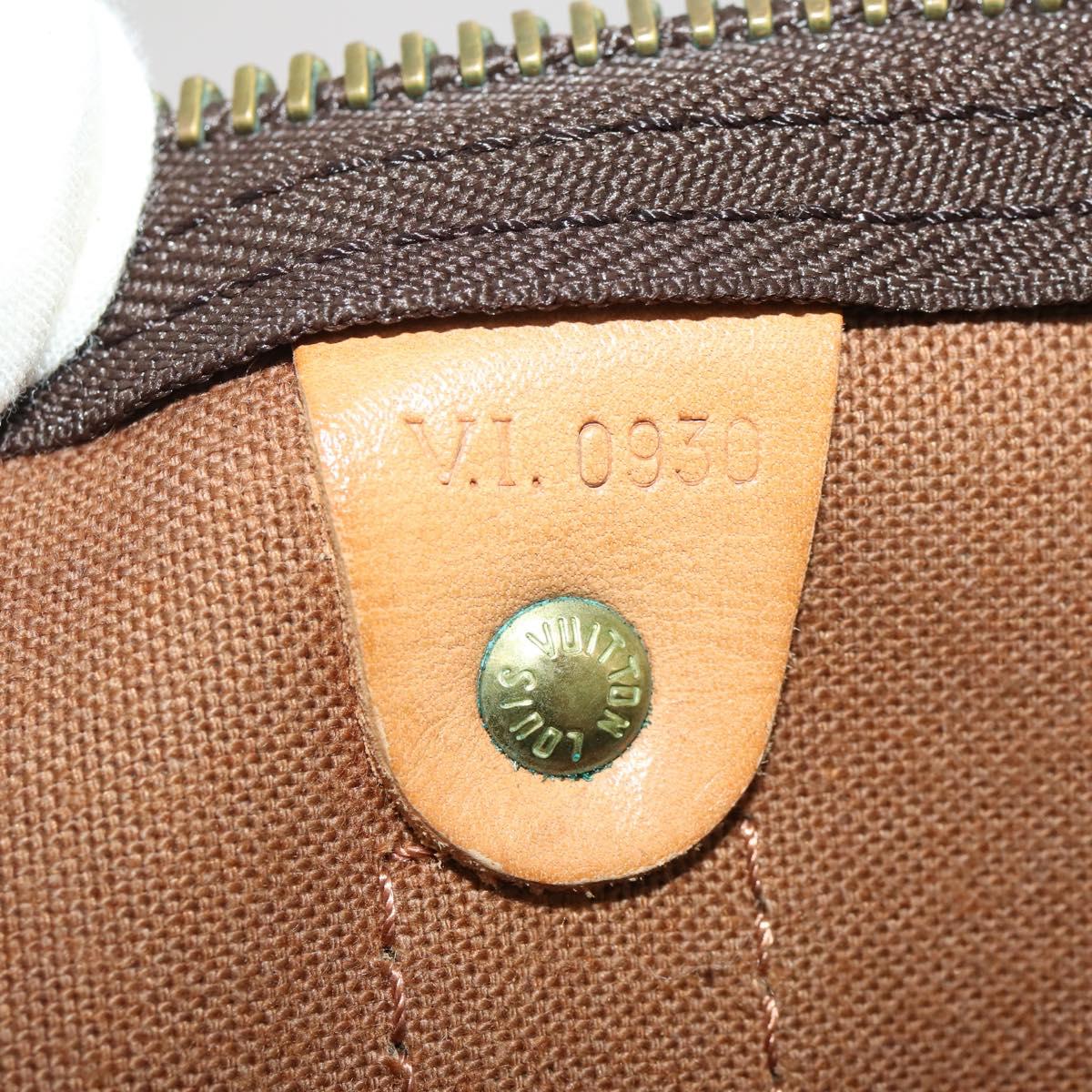LOUIS VUITTON Monogram Keepall 45 Boston Bag M41428 LV Auth 188877