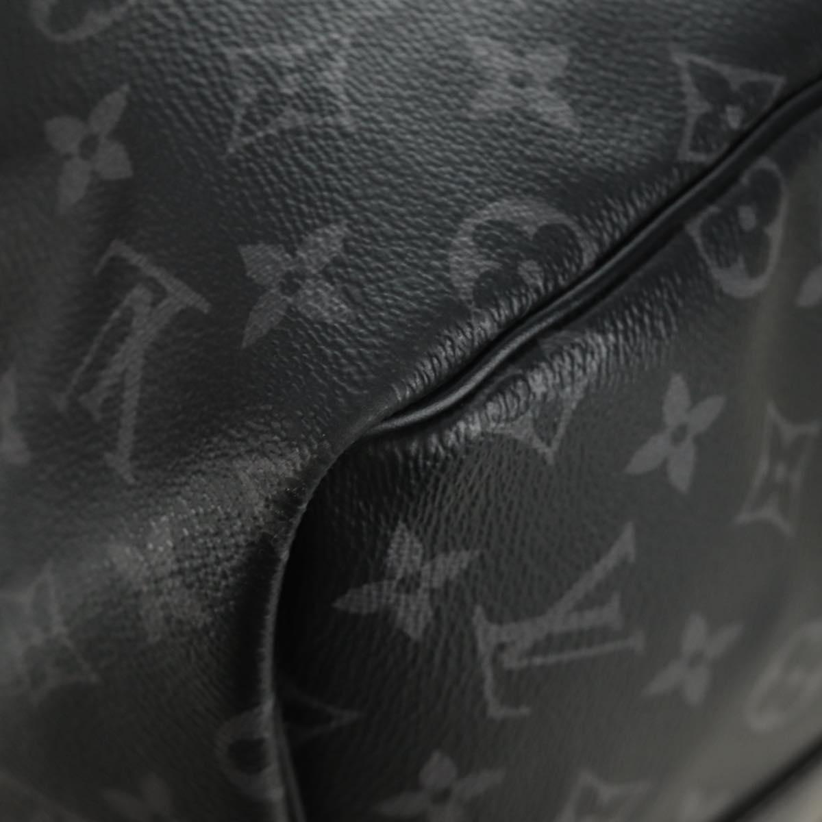 LOUIS VUITTON Monogram Eclipse Keepall Bandouliere 55 Boston Bag LV Auth 188879V