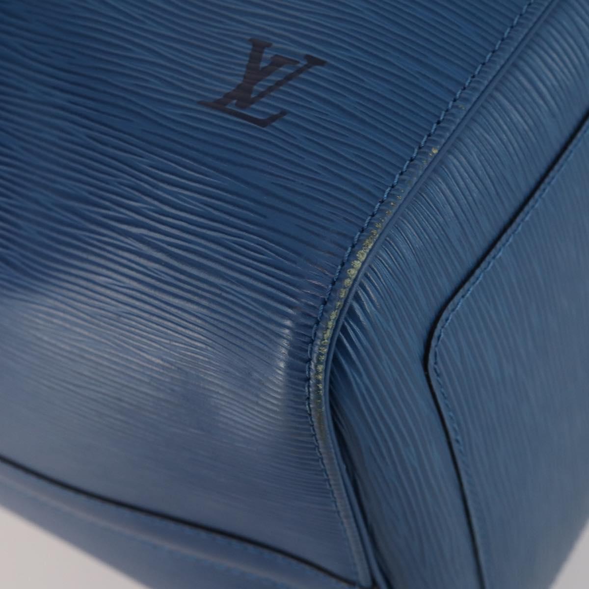 LOUIS VUITTON Epi Keepall 50 Boston Bag Blue M42965 LV Auth 188880A