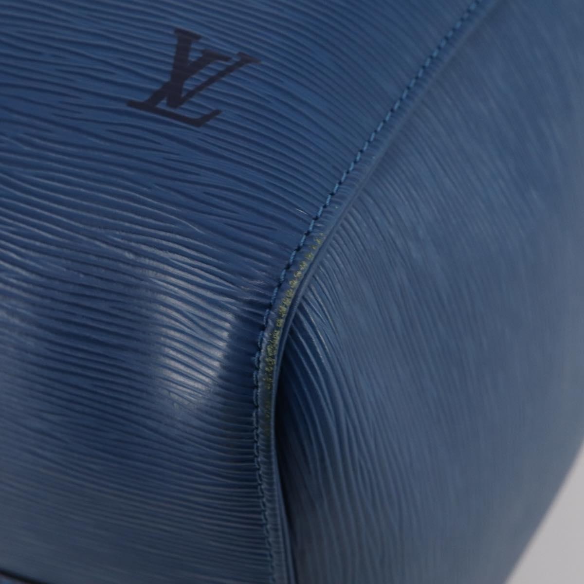 LOUIS VUITTON Epi Keepall 50 Boston Bag Blue M42965 LV Auth 188880A