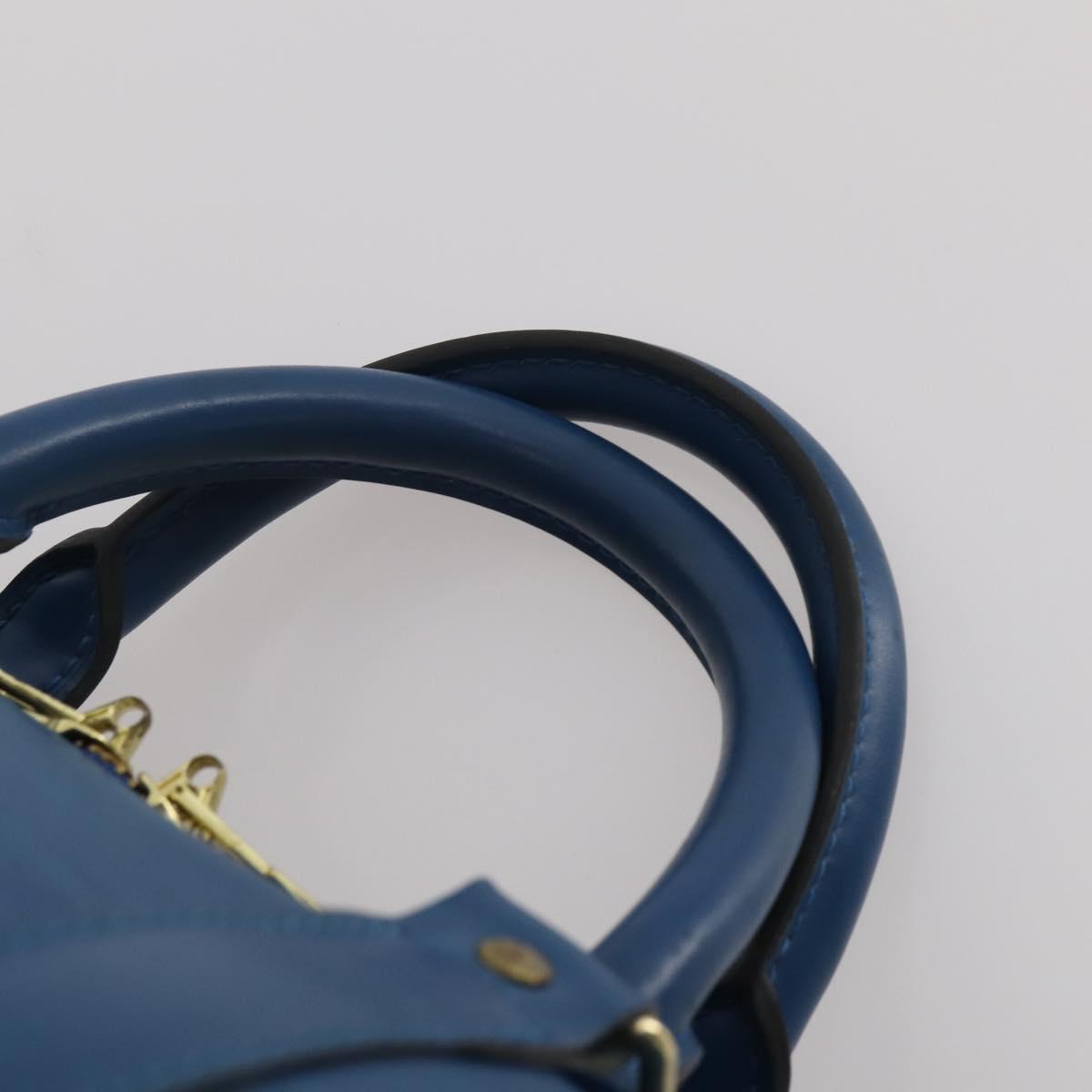 LOUIS VUITTON Epi Keepall 50 Boston Bag Blue M42965 LV Auth 188880A