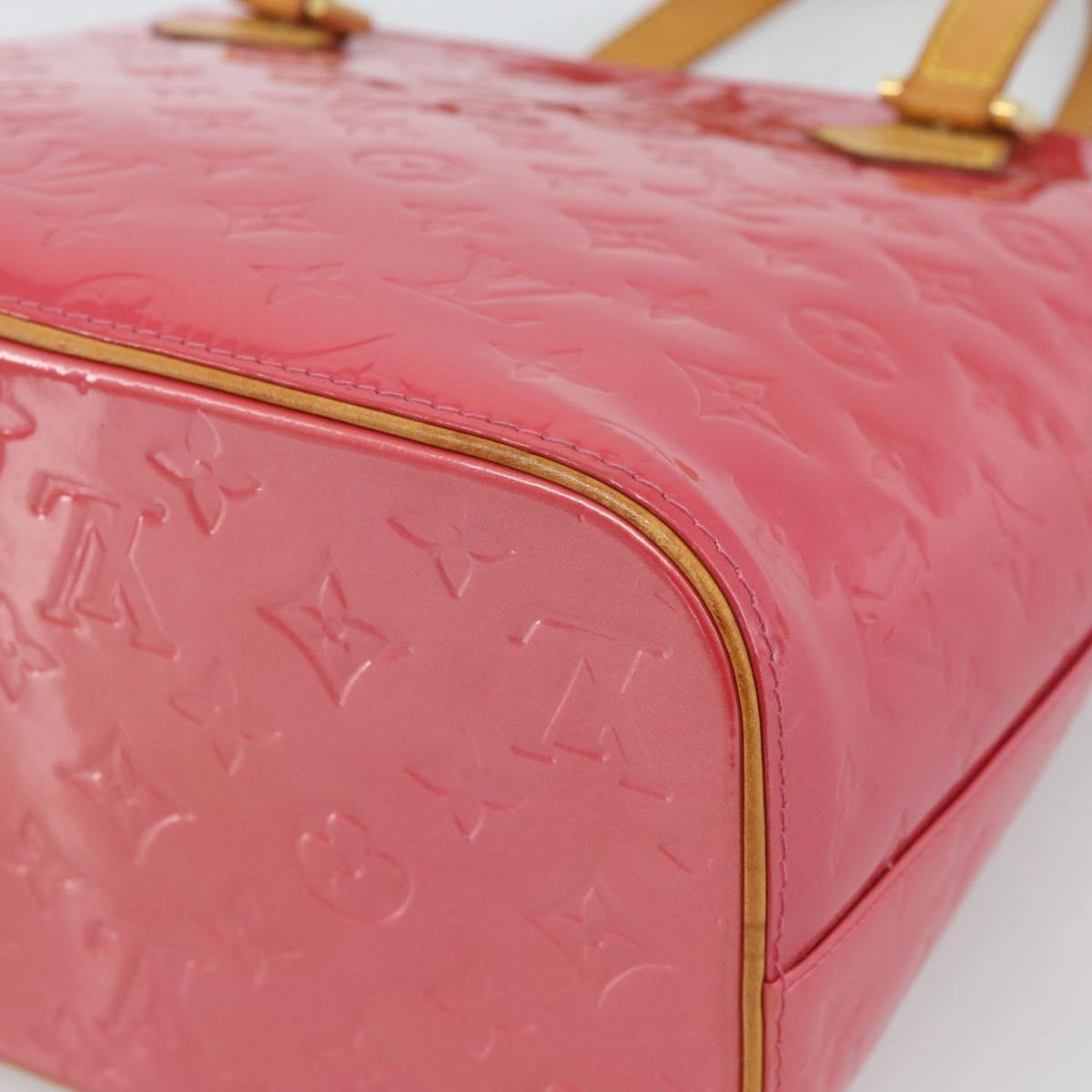 LOUIS VUITTON Monogram Vernis Houston Hand Bag Fran Boise M9135F LV Auth 188881A