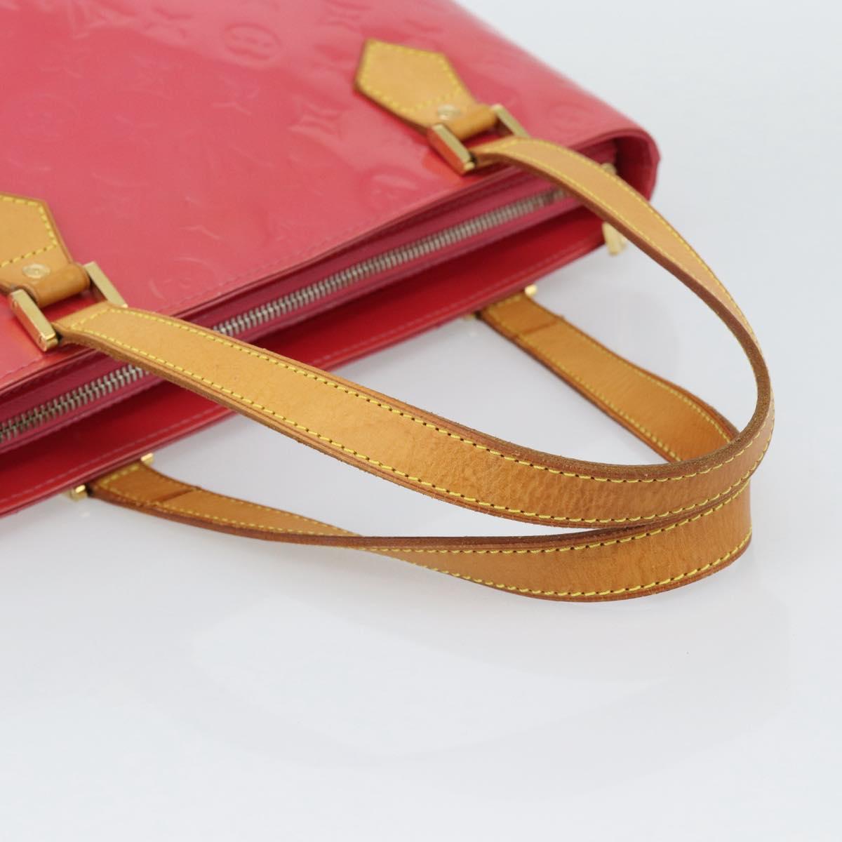 LOUIS VUITTON Monogram Vernis Houston Hand Bag Fran Boise M9135F LV Auth 188881A