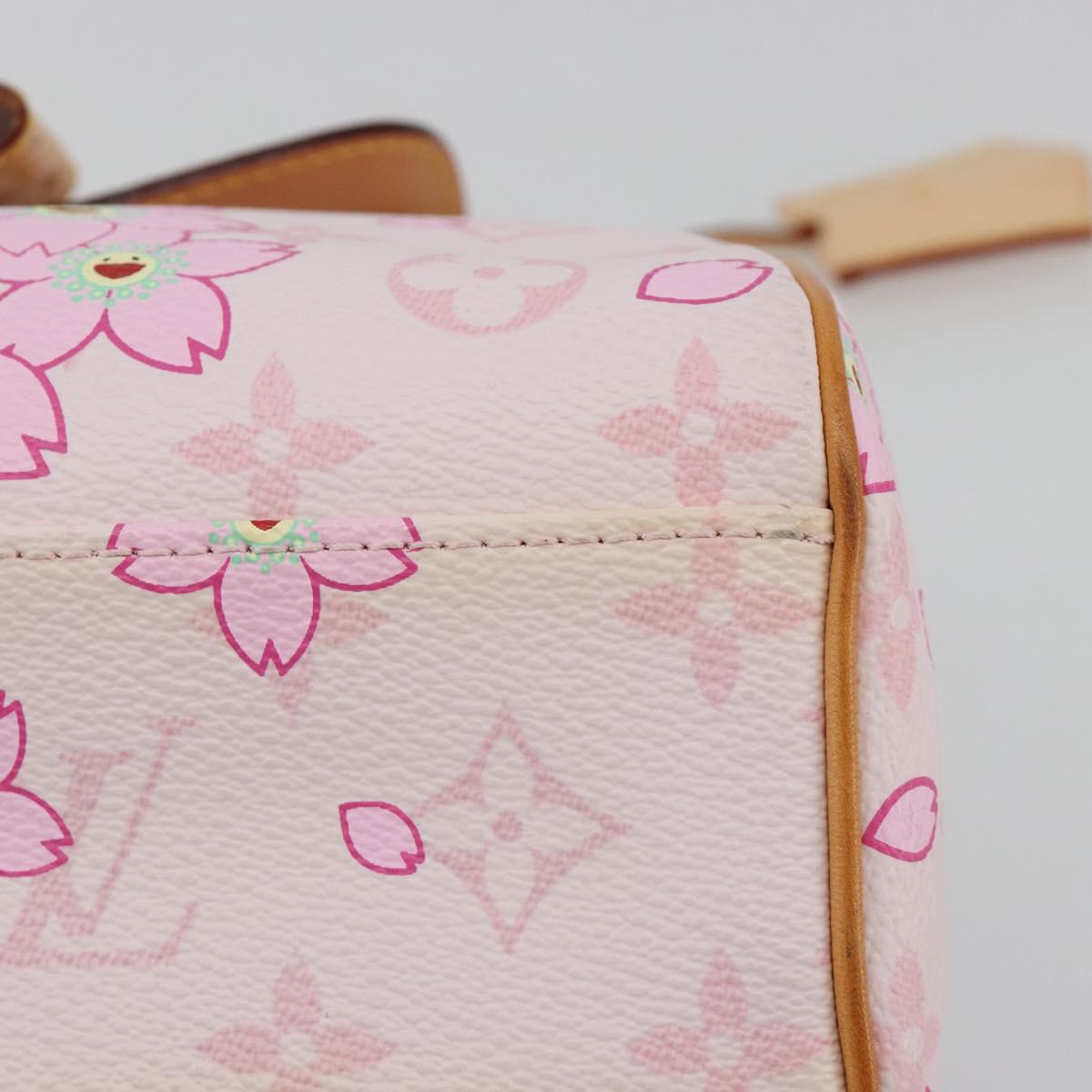 LOUIS VUITTON Cherry Blossom Sac Retro PM Hand Bag Pink M92013 LV Auth 188882SAM