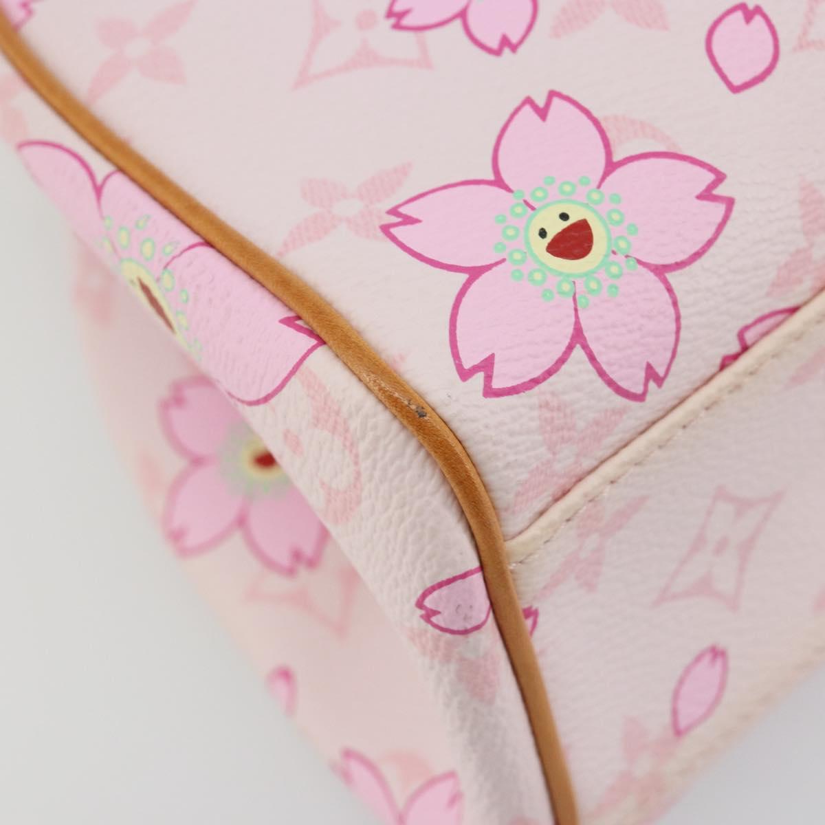 LOUIS VUITTON Cherry Blossom Sac Retro PM Hand Bag Pink M92013 LV Auth 188882SAM
