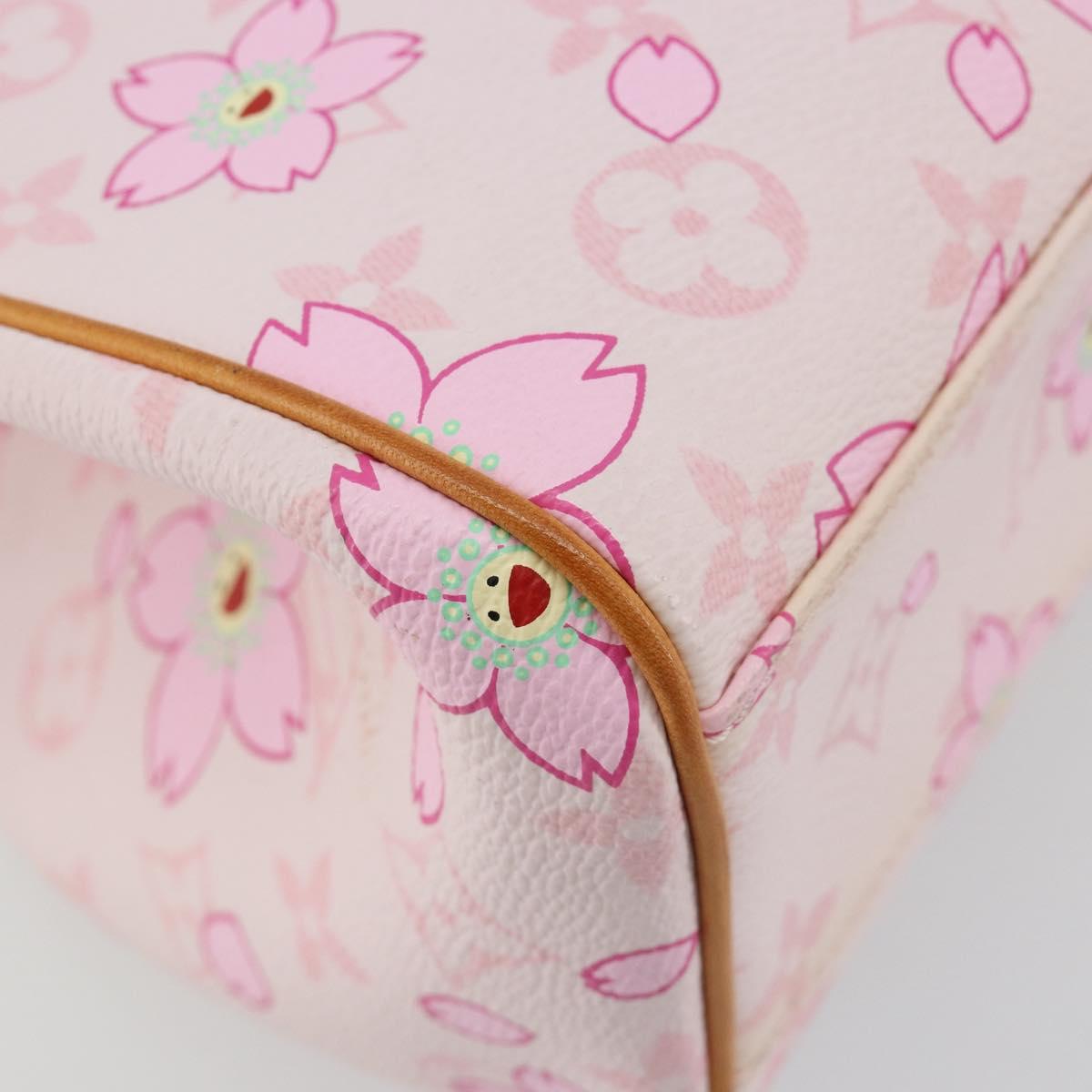 LOUIS VUITTON Cherry Blossom Sac Retro PM Hand Bag Pink M92013 LV Auth 188882SAM
